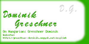 dominik greschner business card